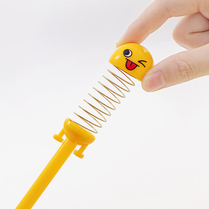 Wholesale Ballpoint Pen Plastic Cute Emoji Shaking Doll Gel Pen JDC-BP-MPai001
