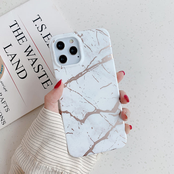 Wholesale Phone Case Hot Stamping Marble Silicone JDC-PC-sc045