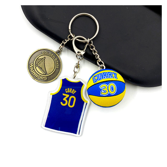 Wholesale Lakers Kobe James Curry Jersey Keychain  MOQ≥2 JDC-KC-MMX001