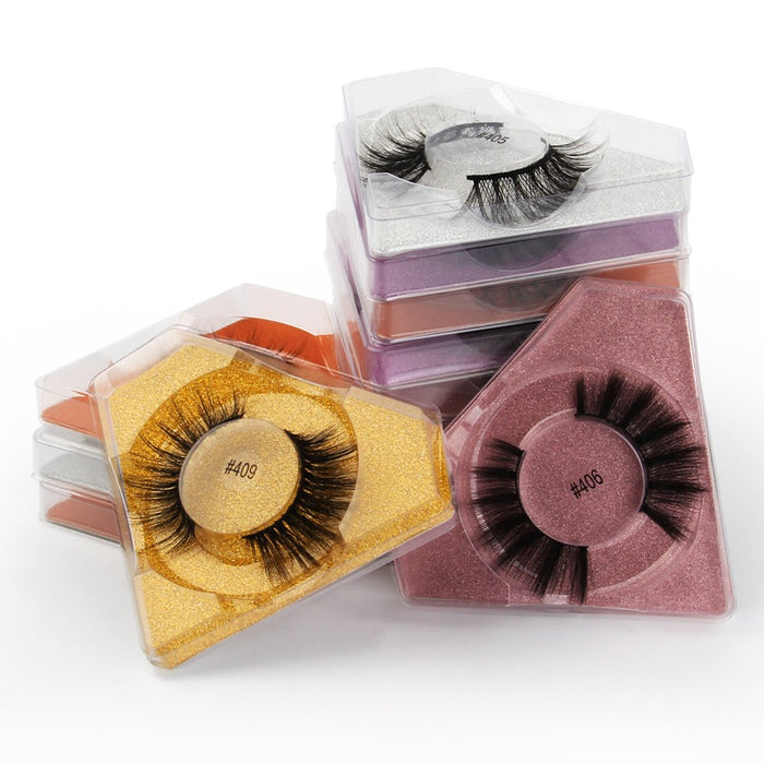 Wholesale 10 pairs of mixed false eyelashes 3d imitation mink hair JDC-EY-LanJL008