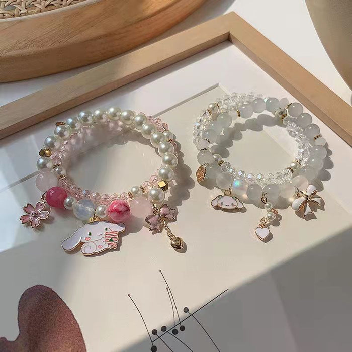 Bracelet d'été en gros mignon chaîne de perles douces jdc-bt-nihuang007