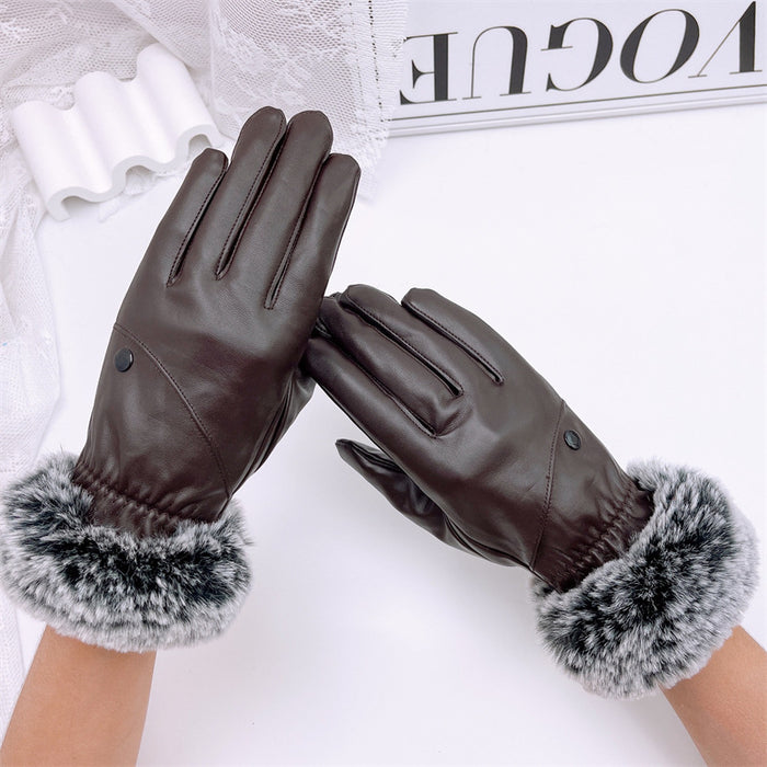 Wholesale Gloves PU Gross Outdoor Warming Touch Screen JDC-GS-MYuan008