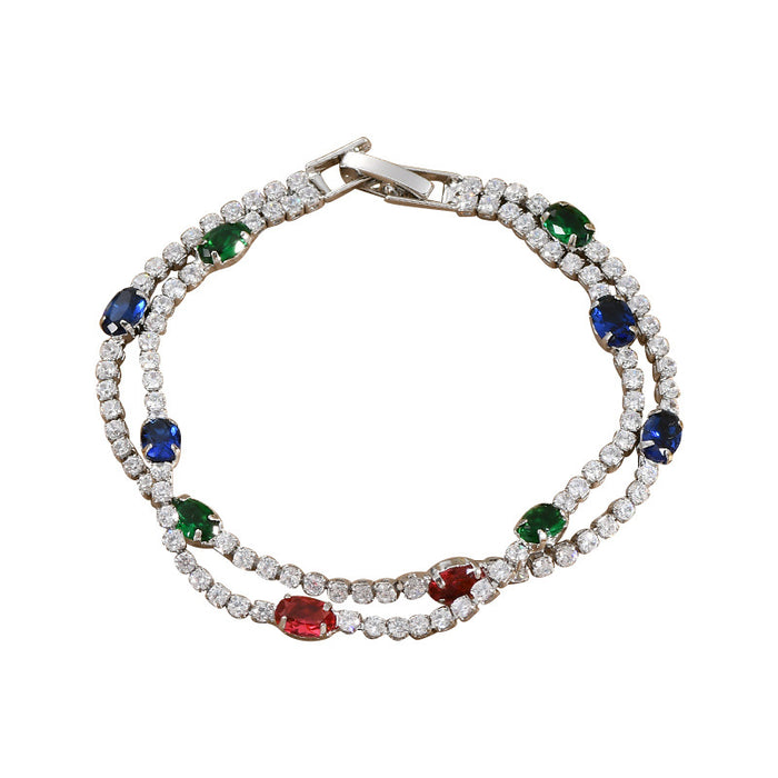 Wholesale Bracelet Copper Zircon Claw Chain Bracelet JDC-BT-YouH021