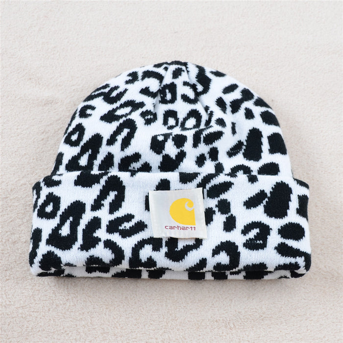 Wholesale Hat Cotton Leopard Cow Plaid Print MOQ≥2 (F) JDC-FH-KuT006