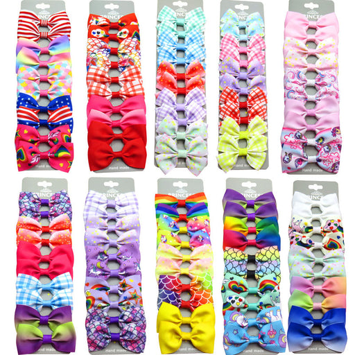 Jewelry WholesaleWholesale 10pcs/card Children's Plaid Bow Hair Clips Individually Packed JDC-HC-Junm004 Hair Clips 俊明 %variant_option1% %variant_option2% %variant_option3%  Factory Price JoyasDeChina Joyas De China