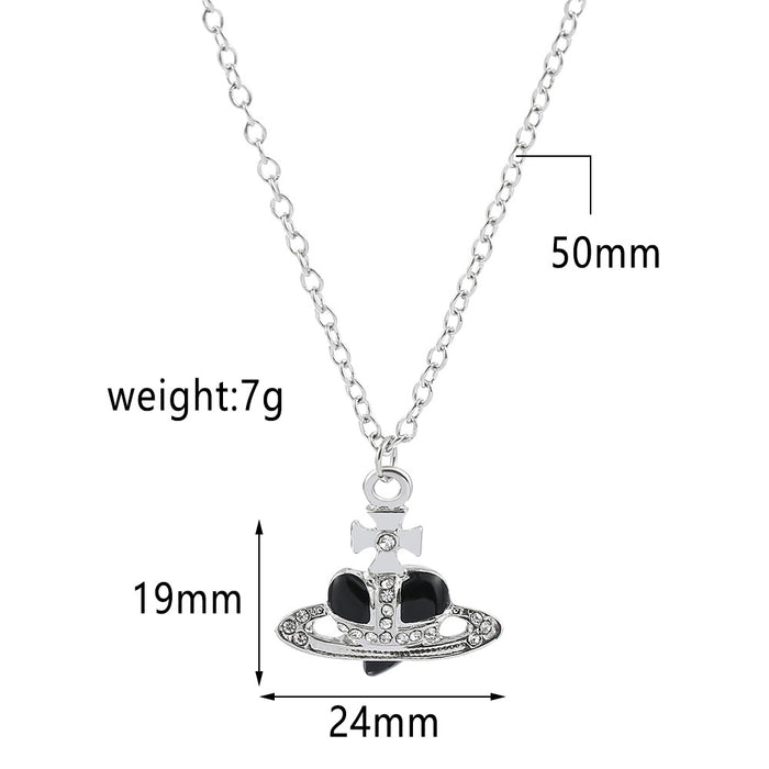 Wholesale Necklace Alloy Love Rhinestone Clavicle Chain MOQ≥2 JDC-NE-ZhuoX001
