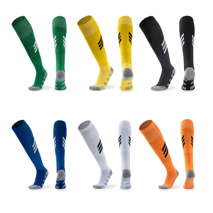 Capacidades al por mayor Capacidad de algodón calcetines no deslizantes de fútbol para adultos.