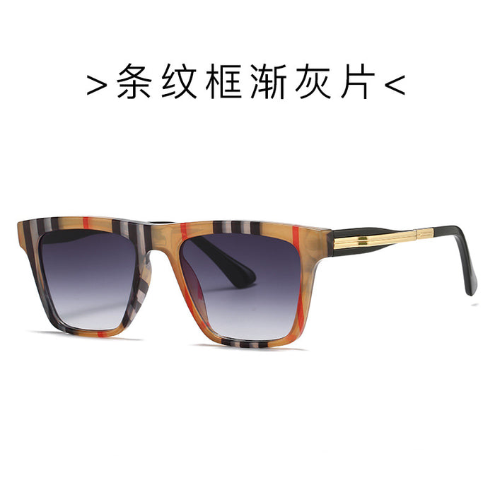 Gafas de sol de leopardo a rayas de lente de PC al por mayor (F) JDC-SG-KED002