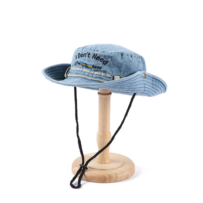 Wholesale Fashion Hat Cotton Summer Denim Shade Bucket Hat MOQ≥2 JDC-FH-YueH011