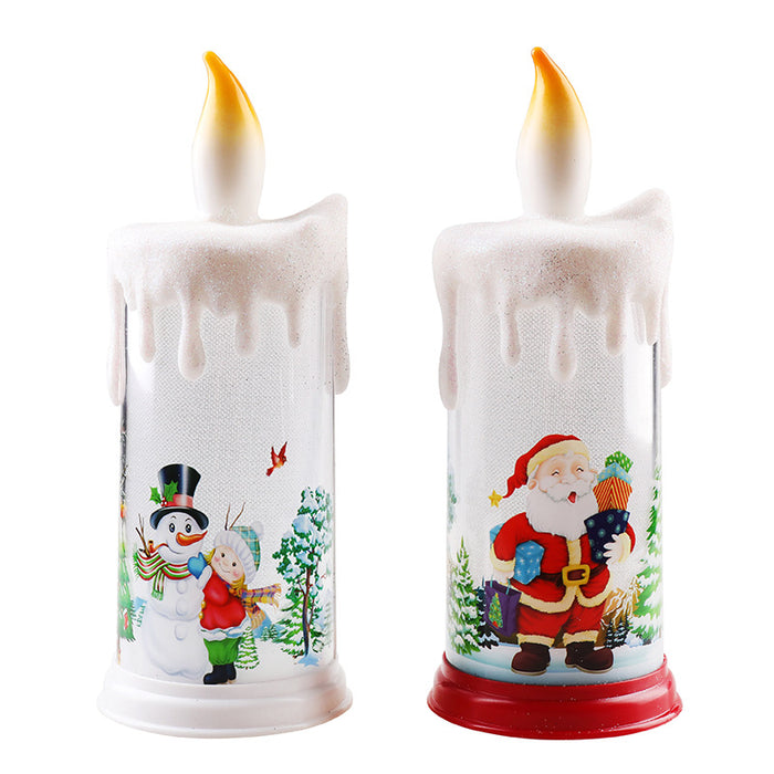 Wholesale Decorations PVC LED Candle Light Glow Night Lights Christmas Decoration JDC-DCN-NuoH001