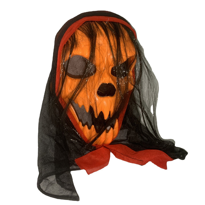 Máscara al por mayor de plástico de plástico Halloween Horror Spider Spider Spider Cabeza brillante Cubierta JDC-FM-Zhuik004