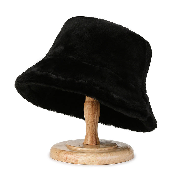Wholesale Hats Wool Plush Solid Color Bucket Hat JDC-FH-JZhuo003
