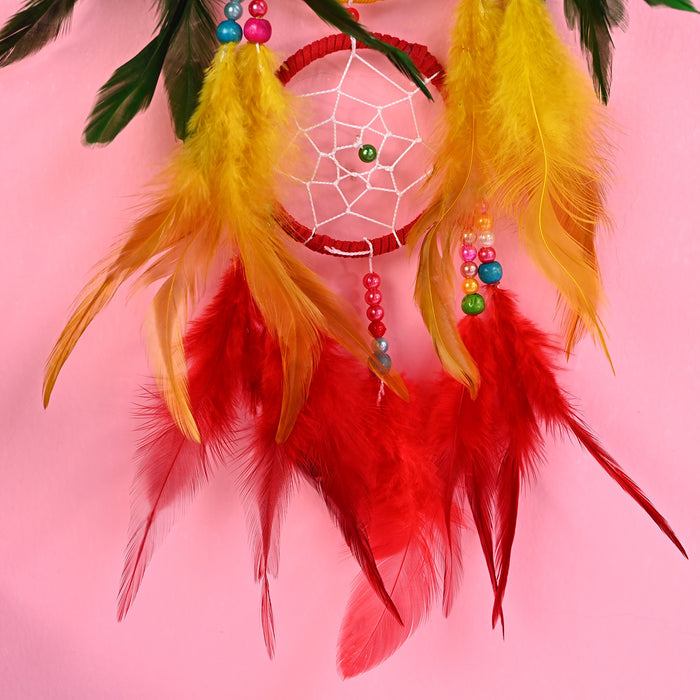 Wholesale Dreamcatcher Hoop Feather Colorful MOQ≥2 JDC-DC-JunX025