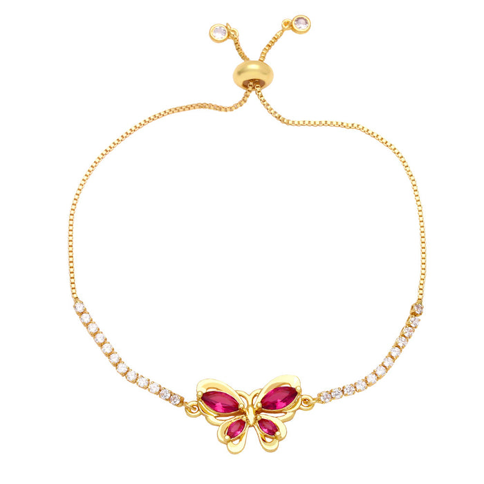 Wholesale niche design butterfly bracelet fashion simple diamond JDC-BT-AS148
