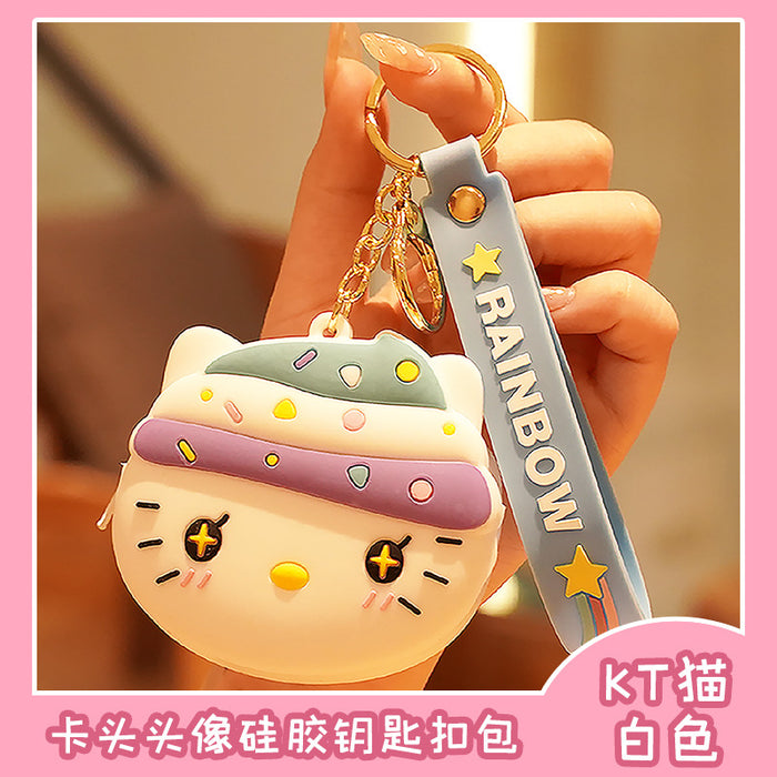 Wholesale keychain pvc cute doll coin purse key pendant JDC-KC-XTang006