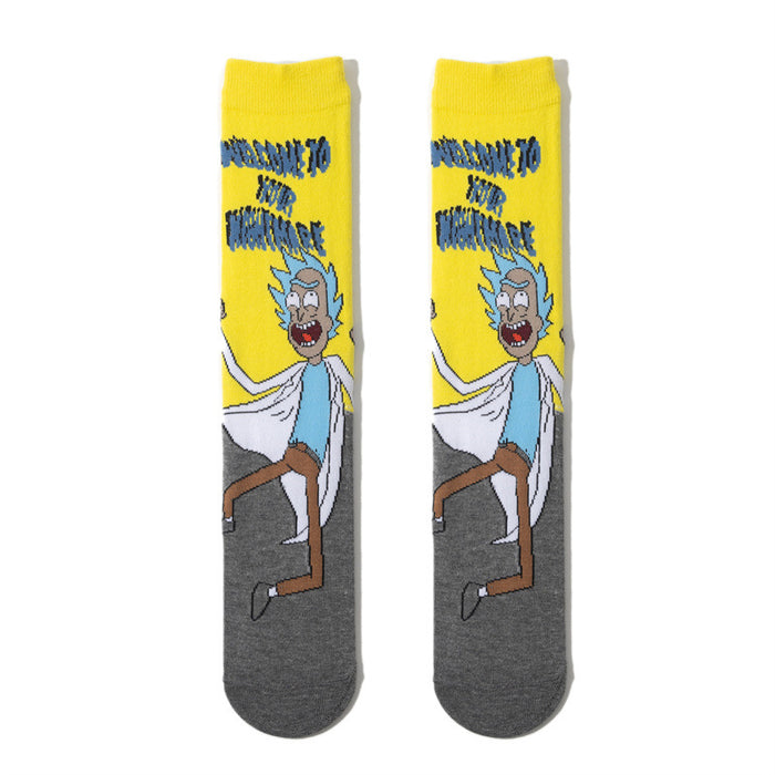 Calcetines al por mayor Cartoon medianos y largos calcetines de skateboard Socks (M) JDC-SK-Huihe007