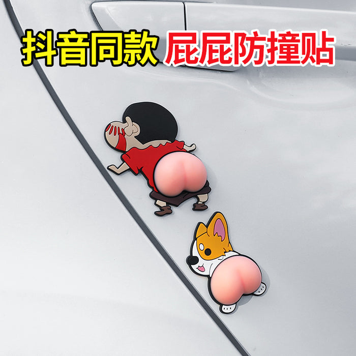 Wholesale Car Accessories PVC Funny Cartoon Anti-collision Sticker MOQ≥2 (M) JDC-CA-HanX005