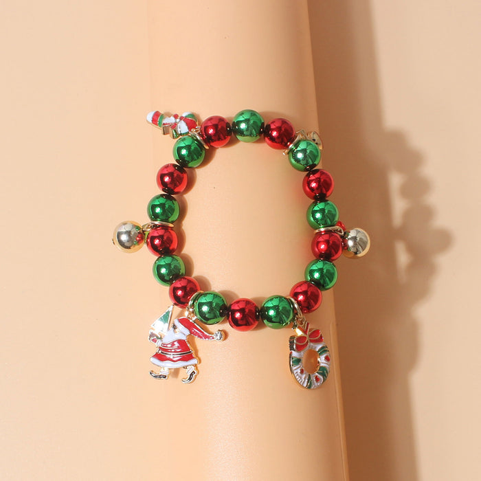 Brazalete al por mayor Metal Christmas coloridos Beads jdc-bt-tenc006