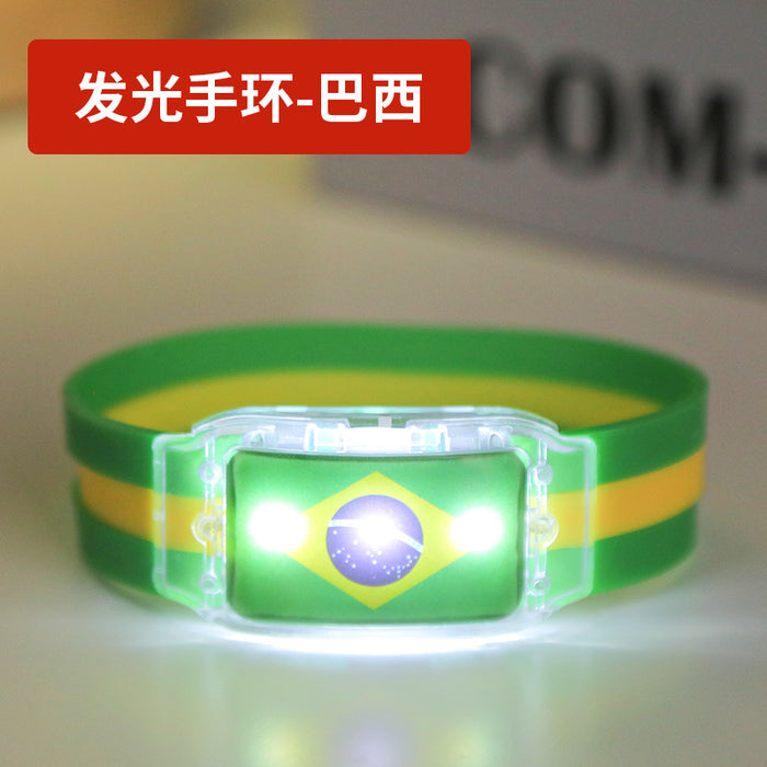 Wholesale bracelet Qatar World Cup led cheer glow JDC-BT-QiQ001