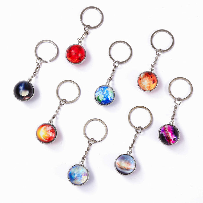 Wholesale Keychains Metal Crystal Glass Random Planet MOQ≥2 JDC-KC-WMX002