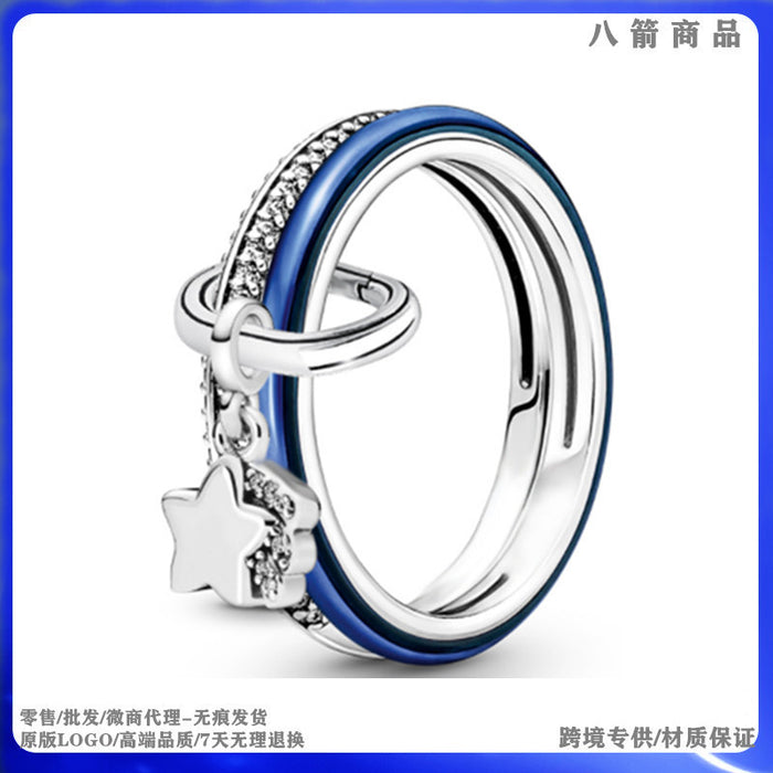 Set de anillo de tapa de botella de plata esterlina al por mayor JDC-RS-BAJ001