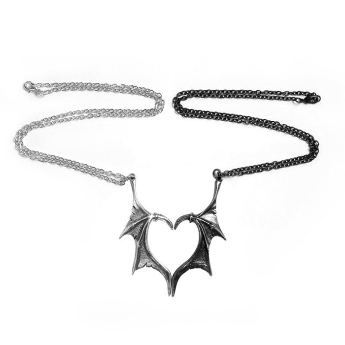 Wholesale Necklaces Alloy Demon Wings Gothic Retro Punk JDC-NE-DLN002