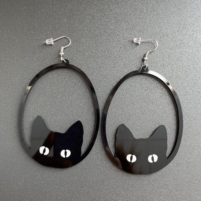Wholesale Earrings Acrylic Irregular Shape Character Animals JDC-ES-Xuep057