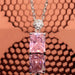 Jewelry WholesaleWholesale pink diamond rectangular necklace JDC-NE-Caos010 Necklaces 曹适 %variant_option1% %variant_option2% %variant_option3%  Factory Price JoyasDeChina Joyas De China