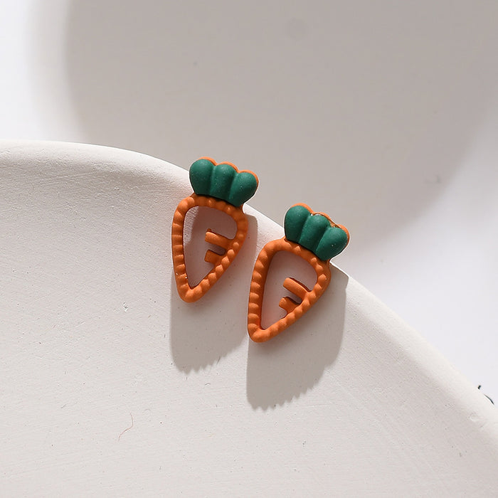 Wholesale Earring Alloy Cute Carrots JDC-ES-Baolai008