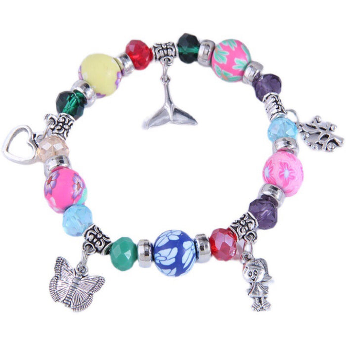 Wholesale European and American fashion metal color beads temperament personality bracelet JDC-BT-WY136