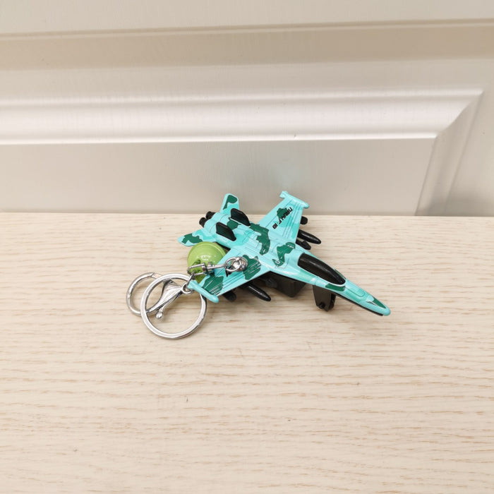 Wholesale Keychains Plastic Alloy Airplane Toy Model MOQ≥2 JDC-KC-LYD004