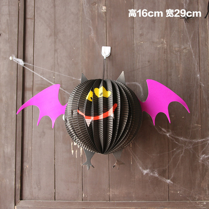 Decoraciones de arañas de Halloween de papel decorativo al por mayor MOQ≥2 JDC-DCN-YIMO002