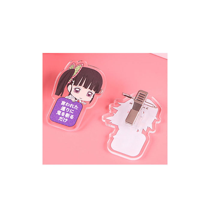 Wholesale Clip Acrylic Cartoon Clear Paper Clip MOQ≥2 (M) JDC-CP-Juyin001