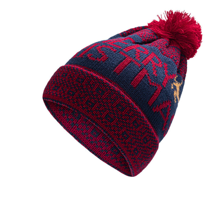Wholesale Hat Acrylic Winter Warm Jacquard Ear Defender Pullover Knitted Hat JDC-FH-YeF001