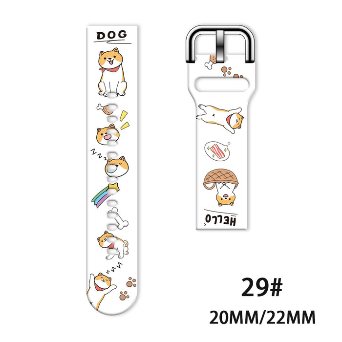 Wholesale Printed Tpu Watch Strap Wrist Strap JDC-WD-NuoQi051
