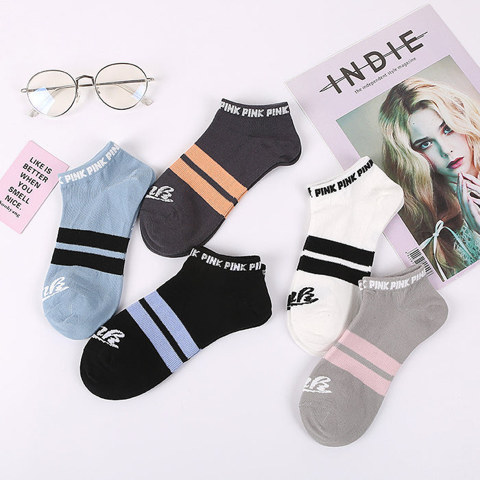 Wholesale Sock Cotton Sweat-absorbent Boat Socks Thin 10 pairs/set JDC-SK-XuanYue001