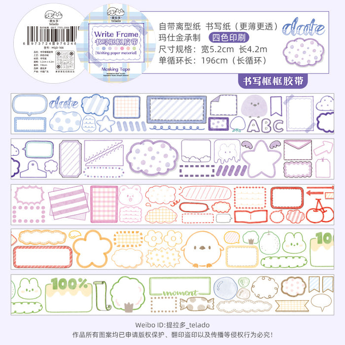 Wholesale Tape Paper Paper Cartoon Stickers MOQ≥2 JDC-TP-misu002