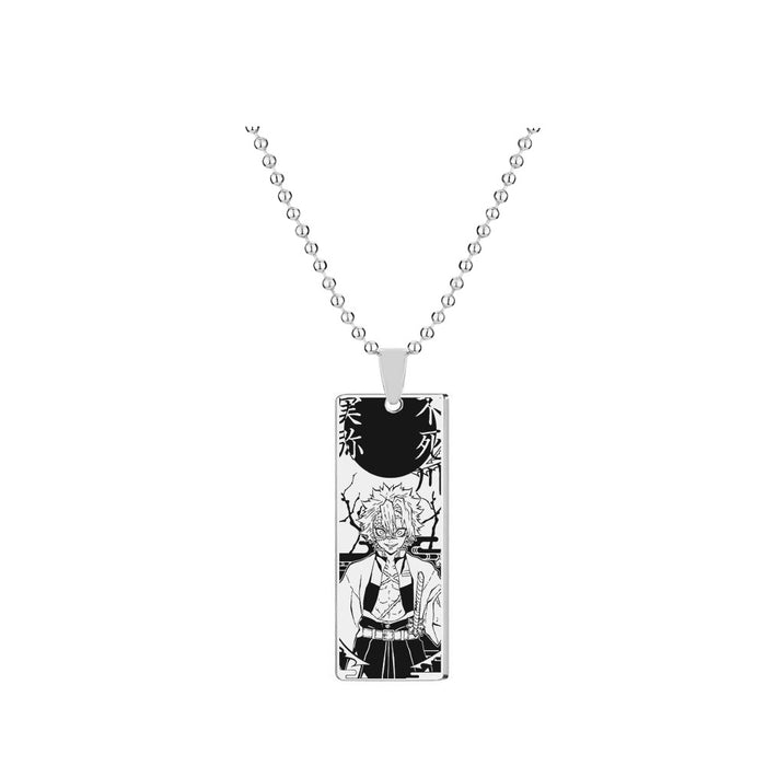 Wholesale Cute Nedouzi Character Stainless Steel Laser Necklace (M) JDC-NE-GSGR004