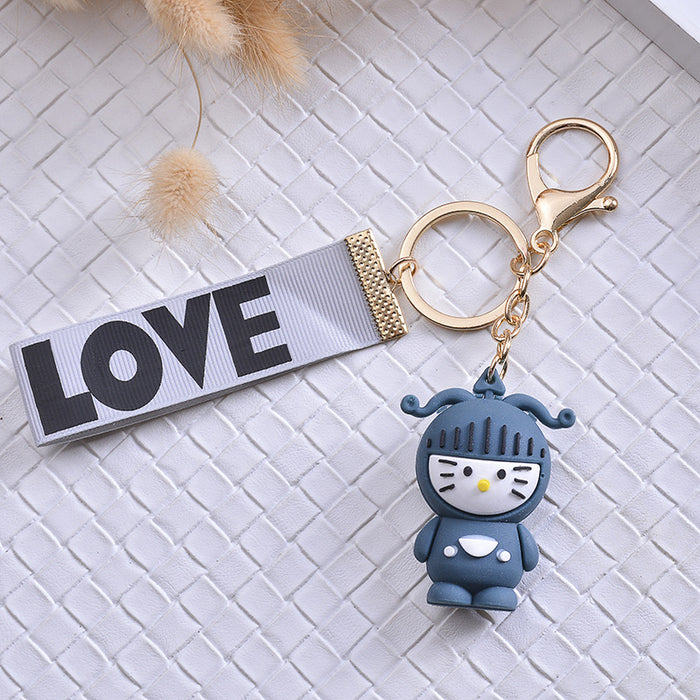 Wholesale twelve constellation cartoon 3D doll keychain MOQ≥2 JDC-KC-HYang003