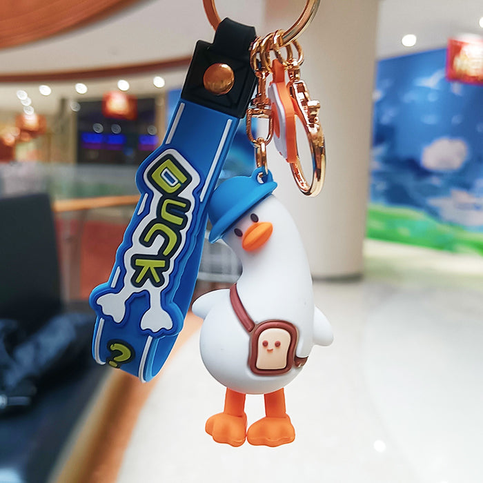 Jewelry WholesaleWholesale creative funny crooked duck key chain cartoon couple MOQ≥3 JDC-KC-YChaang006 Keychains 亿昌 %variant_option1% %variant_option2% %variant_option3%  Factory Price JoyasDeChina Joyas De China