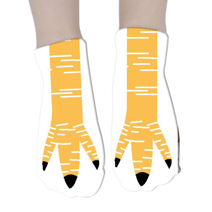 Calcetines de calcetín al por mayor calcetines 3D de impresión Funny pollo pies jdc-sk-hwa004