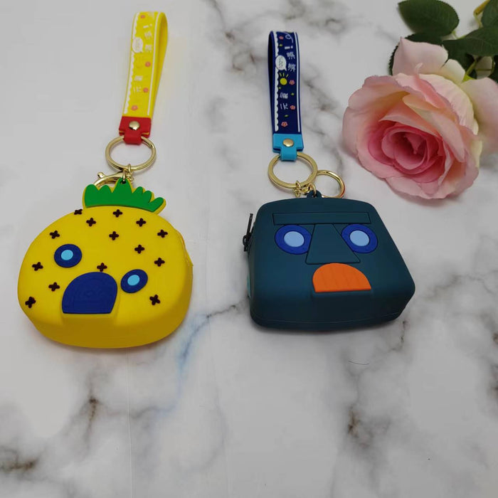 Wholesale keychain pvc cartoon cute bag accessories MOQ≥2 JDC-KC-HuaQ004