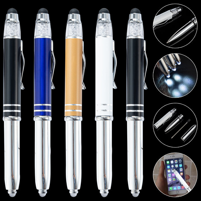 Wholesale Metal LED Light Pen Multifunctional Touch Screen Touch Ballpoint Pen JDC-BP-Huah042