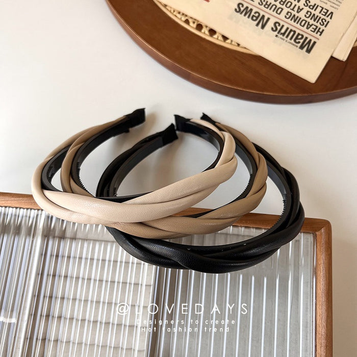 Wholesale hair band leather geometry JDC-HD-MS028