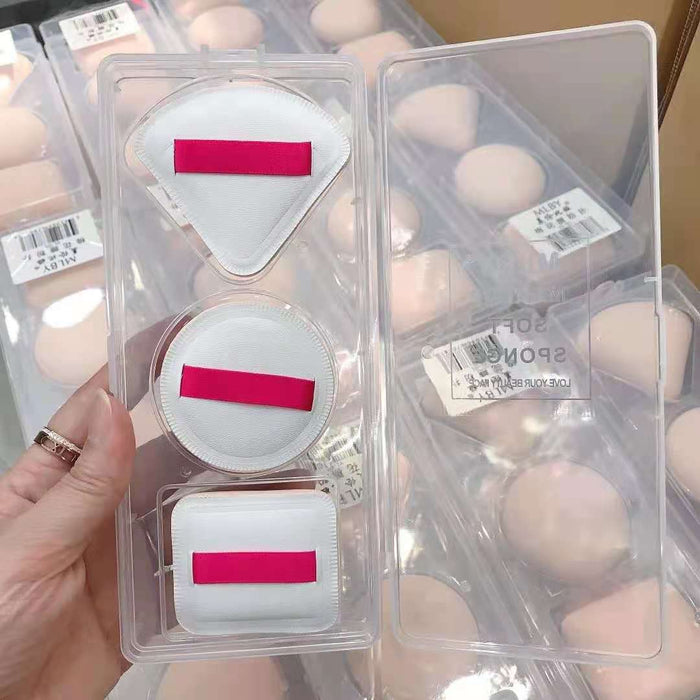 Wholesale Beauty Egg Powder Puff Set Larger Super Soft Loose Powder Foundation Powder Puff Wet and Dry MOQ≥3 JDC-CP-quep001