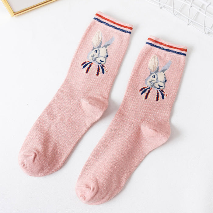 Wholesale Socks Cotton Cute Rabbit Socks JDC-SK-MZX013