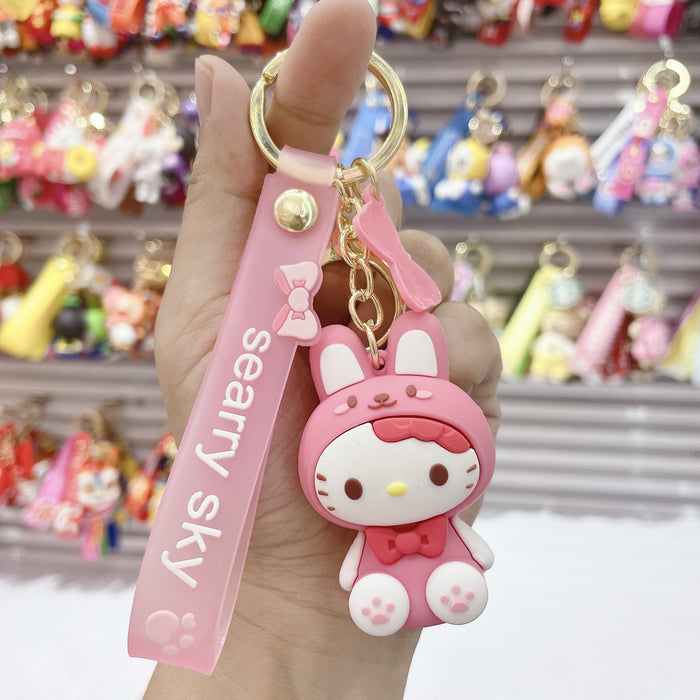 Wholesale Cartoon Soft Rubber Alloy Cute Keychain (M) MOQ≥2 JDC-KC-JuShu001