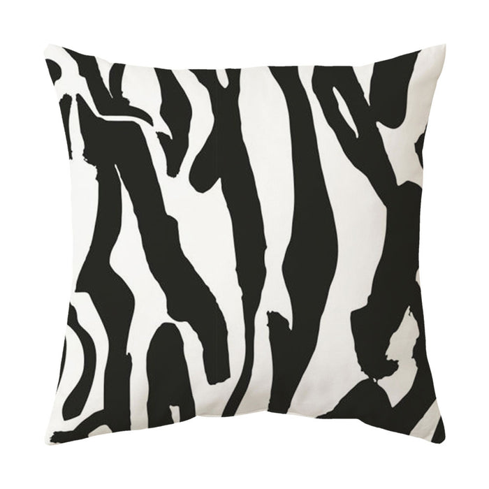 Wholesale Geometric Milk Pattern Leopard Print Short Plush Throw Pillowcase JDC-PW-Yichen024