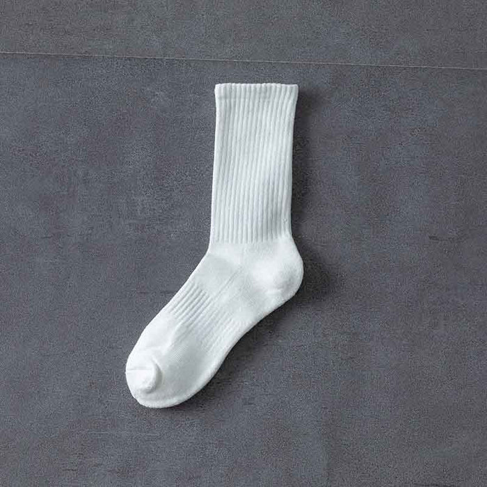Calcetines al por mayor algodón sólido de color sólido que absorbe los calcetines deportivos JDC-SK-Zeshi001