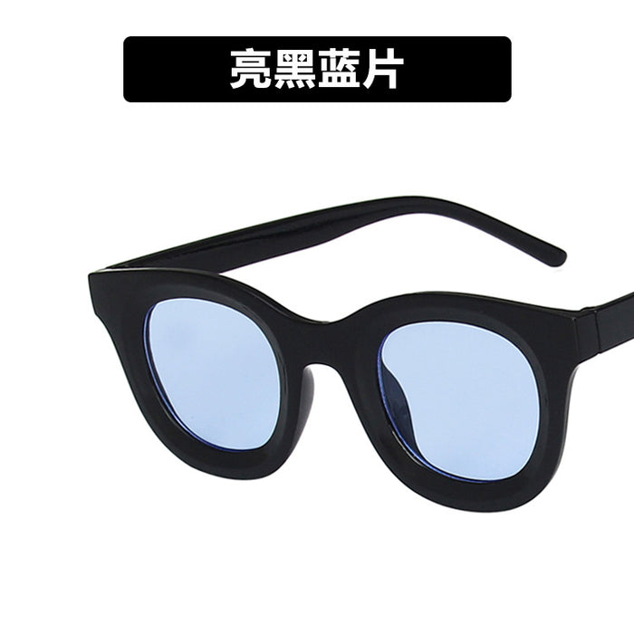 Wholesale Sunglasses Resin Concave Round Frame Vintage JDC-SG-BKL004